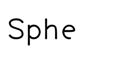 Çeşitli Sans-Serif Yazı Tipleri ve Ağırlıklarıyla Küre El Yazısı Canlandırması