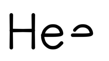 Çeşitli Sans-Serif Yazı Tipleri ve Ağırlıkları ile Topuk El Yazısı Canlandırması