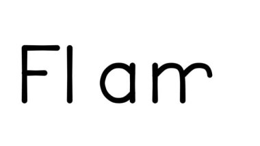 Çeşitli Sans-Serif Yazı Tipleri ve Ağırlıkları ile Alev Yazılı Metin Canlandırması