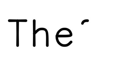 Çeşitli Sans-Serif Yazı Tipleri ve Ağırlıkları ile El Yazması Animasyonu