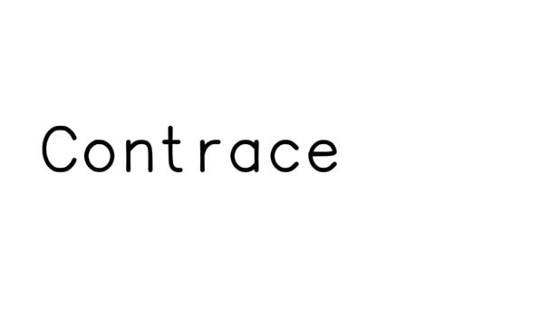Contraception Handwritten Text Animation Various Sans Serif Fonts Weights — 비디오