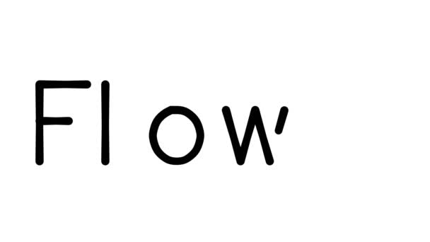 Plower Handwritten Text Animation Various Sans Serif Fonts Weights — 비디오