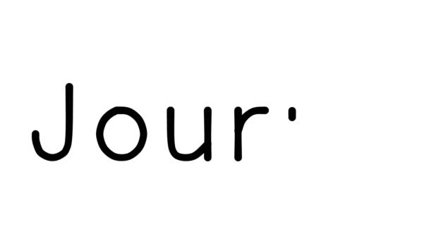 Journo Handwritten Text Animation Various Sans Serif Fonts Weights — Stock Video