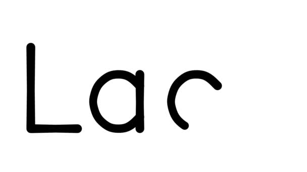 Χειρόγραφο Κείμενο Animation Διάφορες Γραμματοσειρές Και Βάρη Sans Serif — Αρχείο Βίντεο
