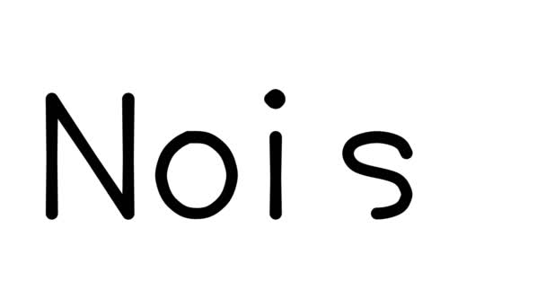 Χειρόγραφη Κίνηση Κειμένου Θορύβου Διάφορες Γραμματοσειρές Και Σταθμά Sans Serif — Αρχείο Βίντεο