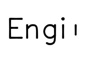 Çeşitli Sans-Serif Yazı Tipleri ve Ağırlıkları ile Motor El Yazısı Metni Canlandırması