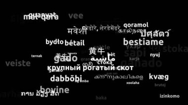 63. Dünya Dilinde Çevrilen Sığır Uçsuz bucaksız Döngüsü 3d Büyüyen Kelimeler Bulutu Maskesi