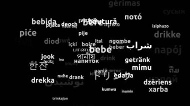 Dünya çapında 74 Dilde Çevrilmiş İçiniz Sonsuz Döngüsü 3d Büyüyen Söz Bulutu Maskesi