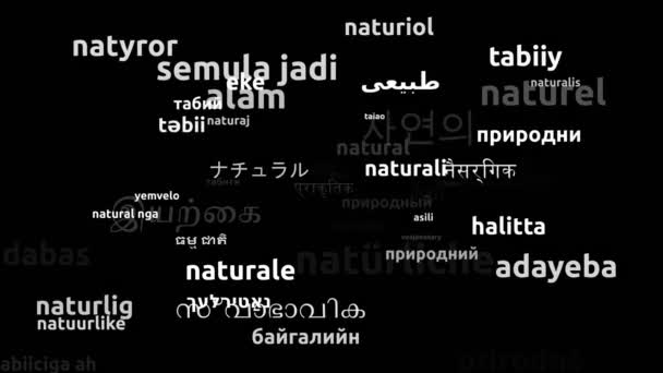 Naturel Traduit Langues Dans Monde Entier Boucle Sans Fin Zoom — Video