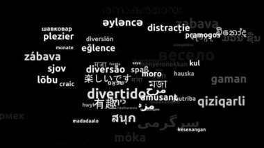 67. Dünya Dilinde Eğlenceli Çeviri: Sonsuz Döngüsüz 3d Büyüyen Kelimeler Bulutu