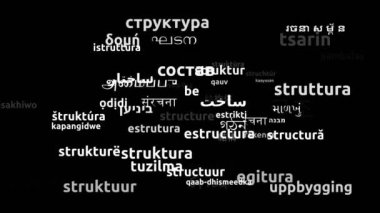 Yapı 60 Dünya Dilinde Çevrildi Sonsuz Döngüsü 3d Büyütme Kelime Bulutu Maskesi