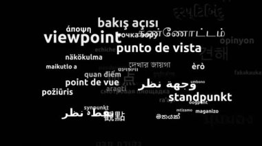 Bakış açısı 45. Dünya Dilinde Çevrildi Sonsuz Döngüsü 3d Büyütme Kelimesi Bulutu Maskesi