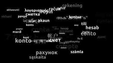 66. Dünya Dilinde Çevrilen Hesap Sonsuz Döngüsü 3d Büyütme Kelime Bulutu Maskesi