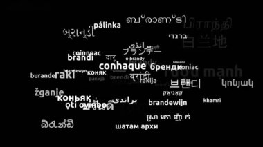 53. Dünya Dilinde Brandy Çevirisi Sonsuz Döngüsü 3d Büyüyen Kelime Bulutu Maskesi