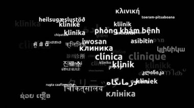 53. Dünya Dilinde Klinik Çevirisi Sonsuz Döngüsü 3d Büyüyen Kelimeler Bulutu Maskesi