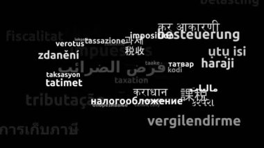 Vergilendirme 49 Dünya Dilinde Çevrildi Sonsuz Döngüsüz 3d Büyüyen Kelimeler Bulutu Maskesi