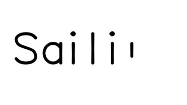 Yelkenli Metin Canlandırması Çeşitli Sans-Serif Yazı Tipleri ve Ağırlıkları