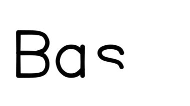 Çeşitli Sans-Serif Yazı Tipleri ve Ağırlıkları ile Basel El Yazısı Metni CanlandırmasıName