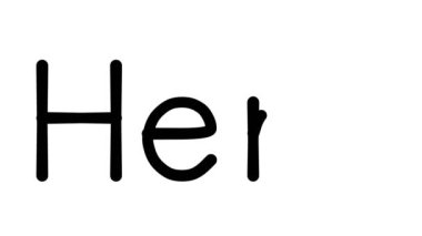 Çeşitli Sans-Serif Yazı Tipleri ve Ağırlıkları ile Herb El Yazısı Metni CanlandırmasıName