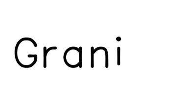 Çeşitli Sans-Serif Yazı Tipleri ve Ağırlıkları ile Granit El Yazısı Metni CanlandırmasıName