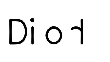 Çeşitli Sans-Serif Yazı Tipleri ve Ağırlıkları ile Diode El Yazısı Metni Canlandırması
