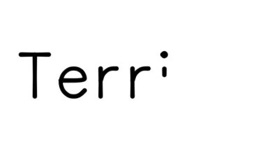 Çeşitli Sans-Serif Yazı Tipleri ve Ağırlıkları ile Teriyer El Yazısı Metni CanlandırmasıName