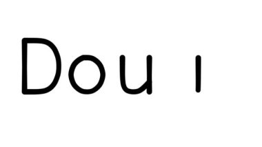 Çeşitli Sans-Serif Yazı Tipleri ve Ağırlıkları ile Hamur El Yazısı Metni Canlandırması