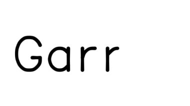 Çeşitli Sans-Serif Yazı Tipleri ve Ağırlıkları ile Garnet El Yazısı Metni CanlandırmasıName