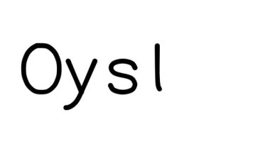 Çeşitli Sans-Serif Yazı Tipleri ve Ağırlıkları ile Oyster El Yazısı Metni CanlandırmasıName