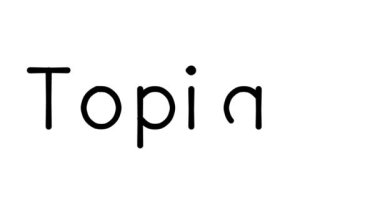 Çeşitli Sans-Serif Yazı Tipleri ve Ağırlıkları ile Topiary El Yazısı Metni Canlandırması