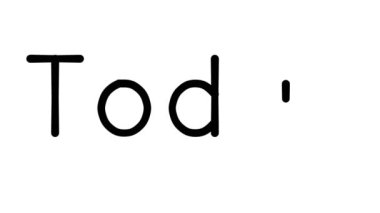 Bugün Çeşitli Sans-Serif Yazı Tipleri ve Ağırlıkları ile El Yazıları CanlandırmasıName