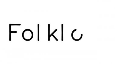 Çeşitli Sans-Serif Yazı Tipleri ve Ağırlıkları ile Halk Bilgisi El Yazısı Metni Animasyonu