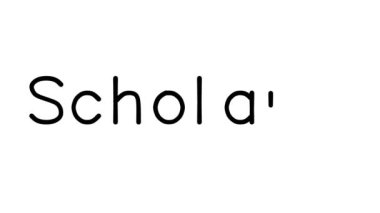 Çeşitli Sans-Serif Yazı Tipleri ve Ağırlıkları ile Bilimsel El Yazısı Metni Animasyonu