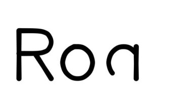 Çeşitli Sans-Serif Yazı Tipleri ve Ağırlıkları ile Yol El Yazısı Animasyonu