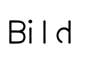 Çeşitli Sans-Serif Yazı Tipleri ve Ağırlıkları ile Bilder El Yazısı Metni Canlandırması