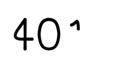 Çeşitli Sans-Serif Yazı Tipleri ve Ağırlıkları ile 401k El Yazısı Metni Animasyonu