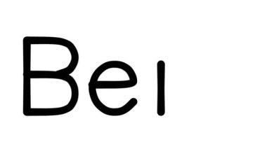 Bern Yazılı Metin Canlandırması Çeşitli Sans-Serif Yazı Tipleri ve Ağırlıkları