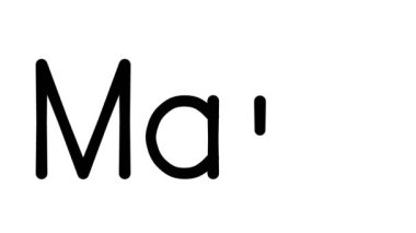 Mars El Yazması Metin Canlandırması Çeşitli Sans-Serif Yazı Tipleri ve Ağırlıkları