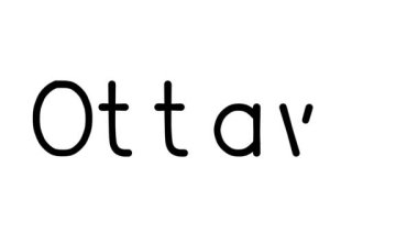 Çeşitli Sans-Serif Yazı Tipleri ve Ağırlıkları ile Ottawa El Yazısı Metni Animasyonu