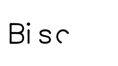 Çeşitli Sans-Serif Yazı Tipleri ve Ağırlıkları ile Bisküvi El Yazısı Metni Canlandırması