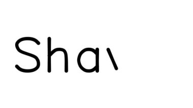 Çeşitli Sans-Serif Yazı Tipleri ve Ağırlıkları ile Shaver El Yazısı Metni Canlandırması