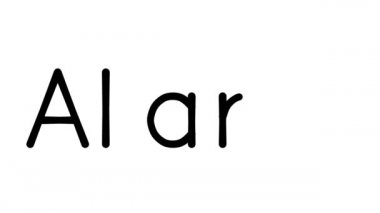 Çeşitli Sans-Serif Yazı Tipleri ve Ağırlıkları ile Alarm El Yazısı Metni Canlandırması