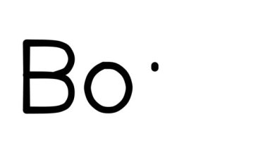 Çeşitli Sans-Serif Yazı Tipleri ve Ağırlıkları ile Bonn El Yazısı Metni CanlandırmasıName