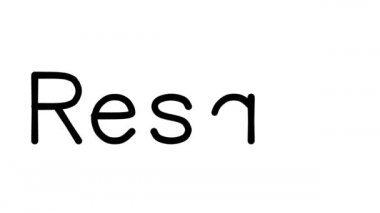 Çeşitli Sans-Serif Yazı Tipleri ve Ağırlıkları ile El Yazısı Animasyonunu Yeniden İndirName