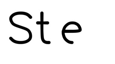 Çeşitli Sans-Serif Yazı Tipleri ve Ağırlıklarıyla Adım El Yazısı Canlandırması