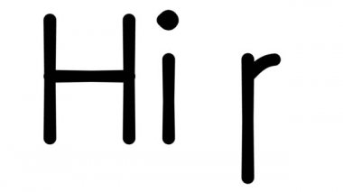 Çeşitli Sans-Serif Yazı Tipleri ve Ağırlıkları ile Kalça El Yazısı Metni Canlandırması