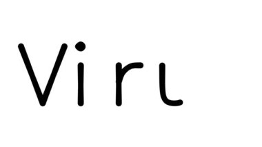 Çeşitli Sans-Serif Yazı Tipleri ve Ağırlıkları ile Virüs El Yazıları Canlandırması