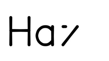 Çeşitli Sans-Serif Yazı Tipleri ve Ağırlıkları ile Haze El Yazısı Metni CanlandırmasıName