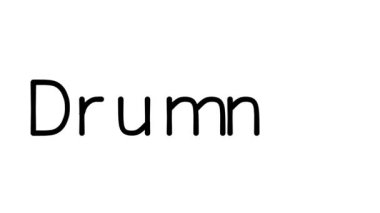 Davulcu El Yazısı Yazısı Canlandırması Çeşitli Sans-Serif Yazı Tipleri ve Ağırlıkları