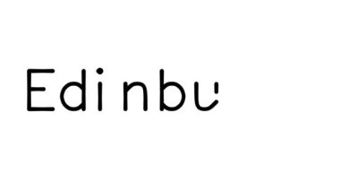 Çeşitli Sans-Serif Yazı Tipleri ve Ağırlıkları ile Edinburgh Metin Animasyonu